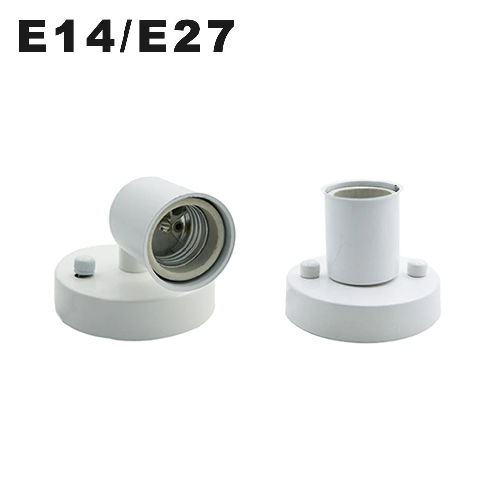 Support de lampe orientable E14 180° blanc