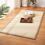 Tapis antidérapant en bambou pour salon vue d'ensemble