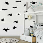 Stickers avion biplan pour chambre enfant
