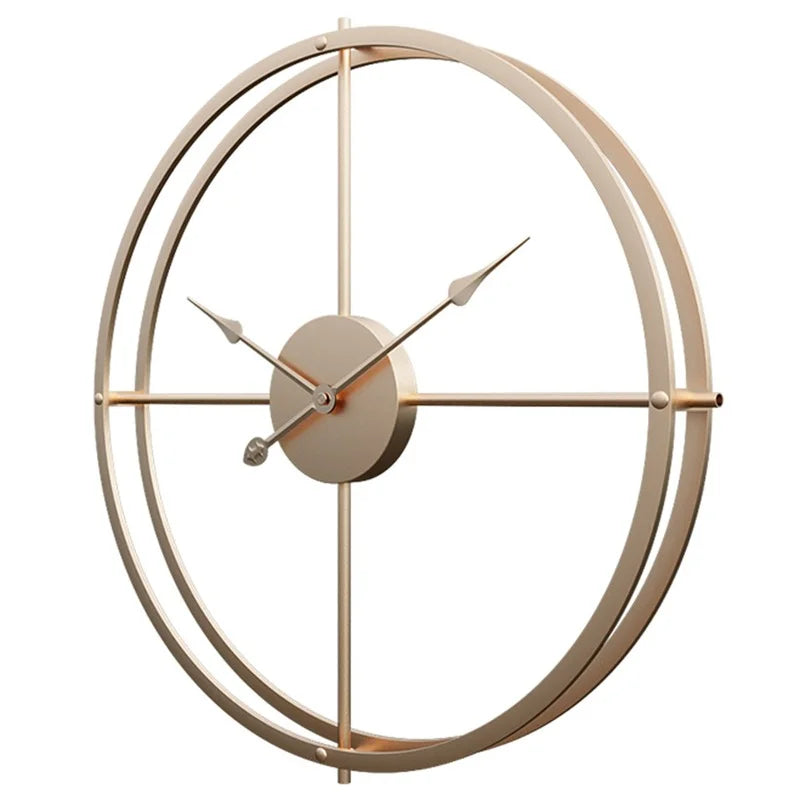 Horloge murale 60 cm fer vue de côté épaisseur