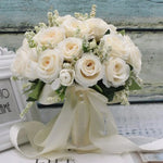 Roses en soie bouquet mariée Ombre Interieur