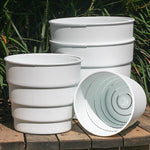 Cache-pot plastique rose pour plante verte intérieur