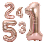 Ballon numérique or rose pour mariage