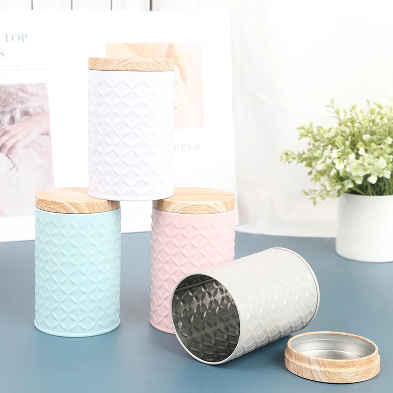 Set de 18 boîtes métalliques de rangement design moderne
