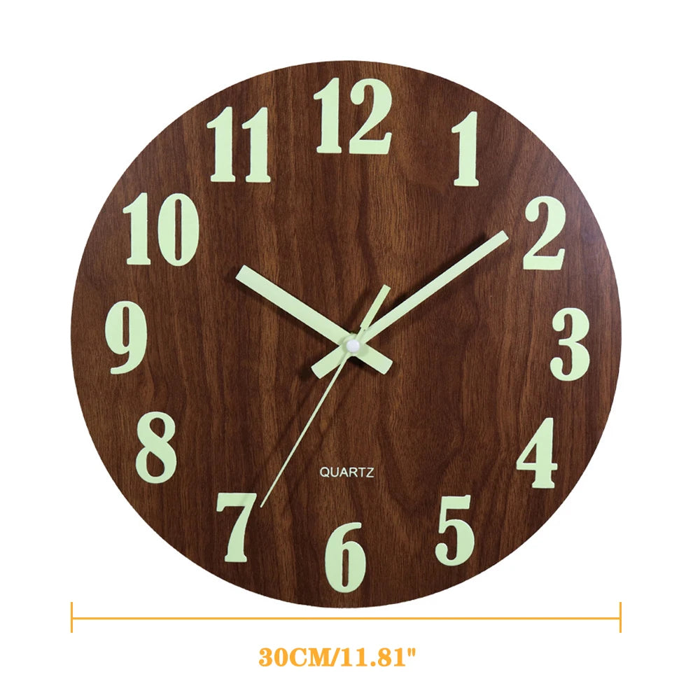 Horloge design nordique sans tic-tac