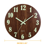Horloge design nordique sans tic-tac