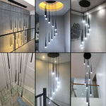 Lustre duplex design avec éclairage réglable