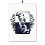 L'image représente un as de carreau orné de motifs floraux et d'une figure féminine à l'apparence mystique.