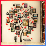 Sticker mural arbre violet vue rapprochée