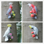 Perroquet résine multicolore décoration intérieure