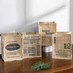 Panier de rangement cube en jute vert