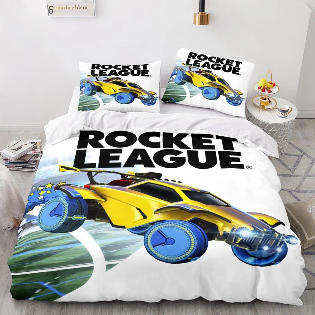 Taies d'oreiller Rocket League assorties à la housse de couette