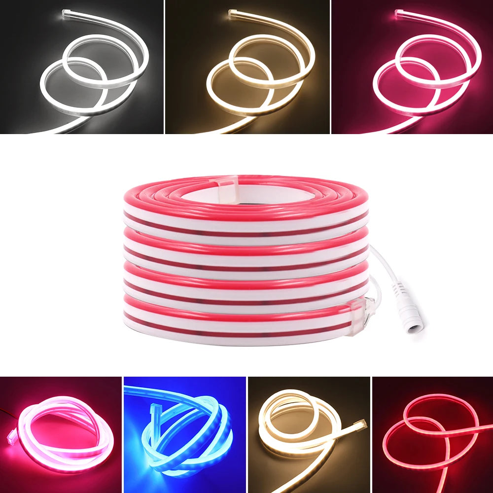Bande lumineuse néon 7 couleurs avec variateur