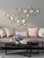Pendentif mural rond design moderne vert clair
