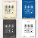 Images de brevet de jeu de cartes, avec des motifs de cartes à jouer, à utiliser comme texte alternatif SEO.
