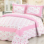 Ensemble literie coton 3 pièces sur lit