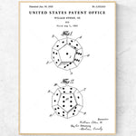 Le brevet de jeu de dés hexaédrique avec une illustration détaillée présente un intérêt pour les amateurs de jeux vintage et de conception de jeux.