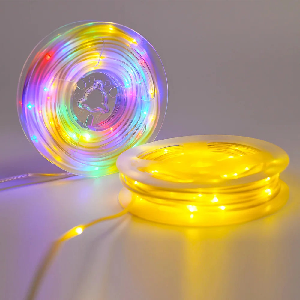 Tube TPE flexible de guirlande LED formant une étoile