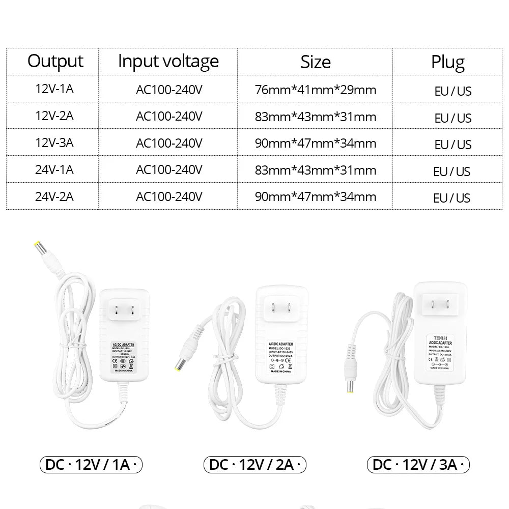Transformateur LED 24V prise UE