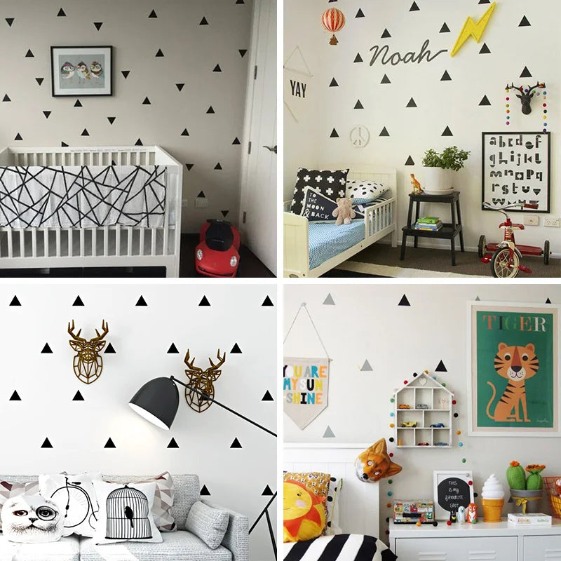Décoration murale triangle pour chambre enfant moderne