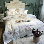 Ensemble complet de literie avec housse, taies d'oreiller et drap blanc