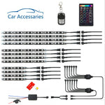 Kit de bandes néon LED RVB pour moto et voiture, contrôle vocal