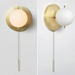 Applique murale boule en laiton 15cm style nordique minimaliste