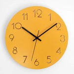 Horloge murale en bois design noire
