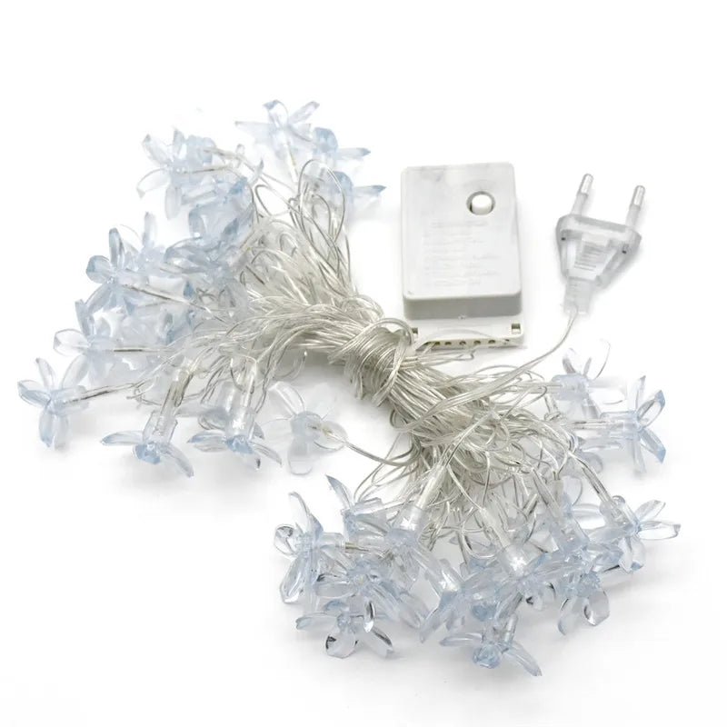 Guirlande lumineuse à piles avec interrupteur