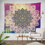 Tapisserie mandala cristal pour couvre-lit