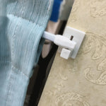 Crochets adhésifs pour rideaux blancs PVC Ombre Interieur