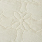 Jupe de lit beige vue de dessus
