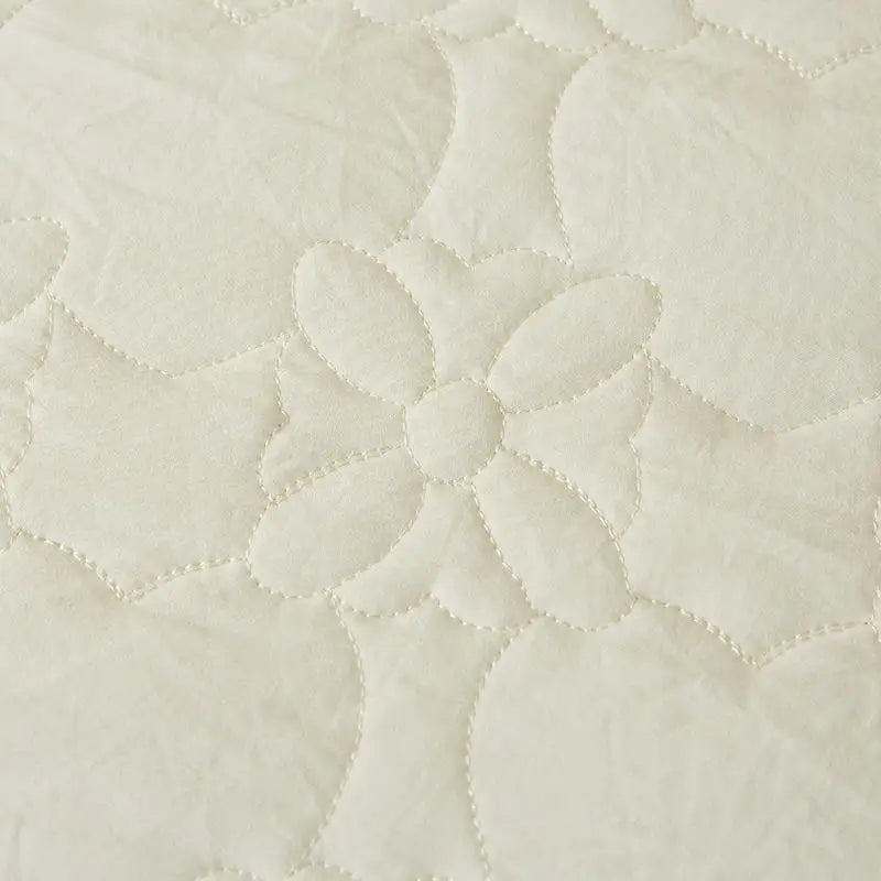 Jupe de lit beige vue de dessus