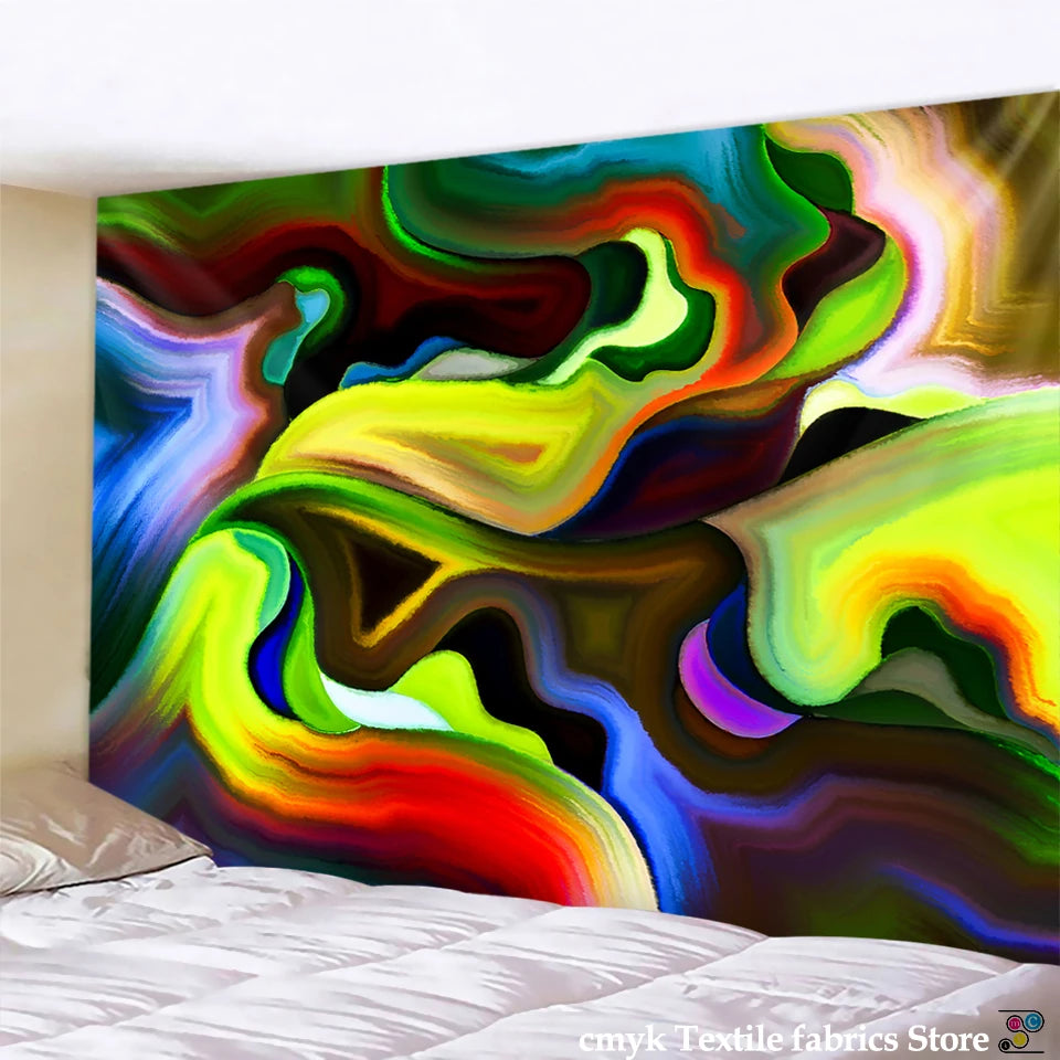 Tenture murale champignon personnalisable pour décoration d'intérieur