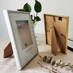 Cadre photo en aluminium jaune pour décoration intérieure