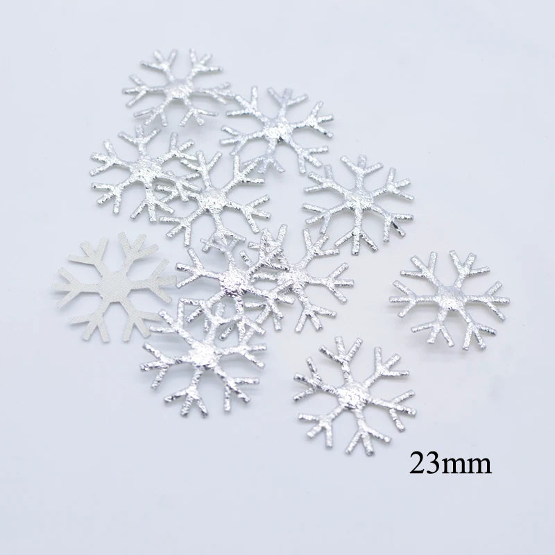 Patch flocon de neige nickel noir taille 28mm