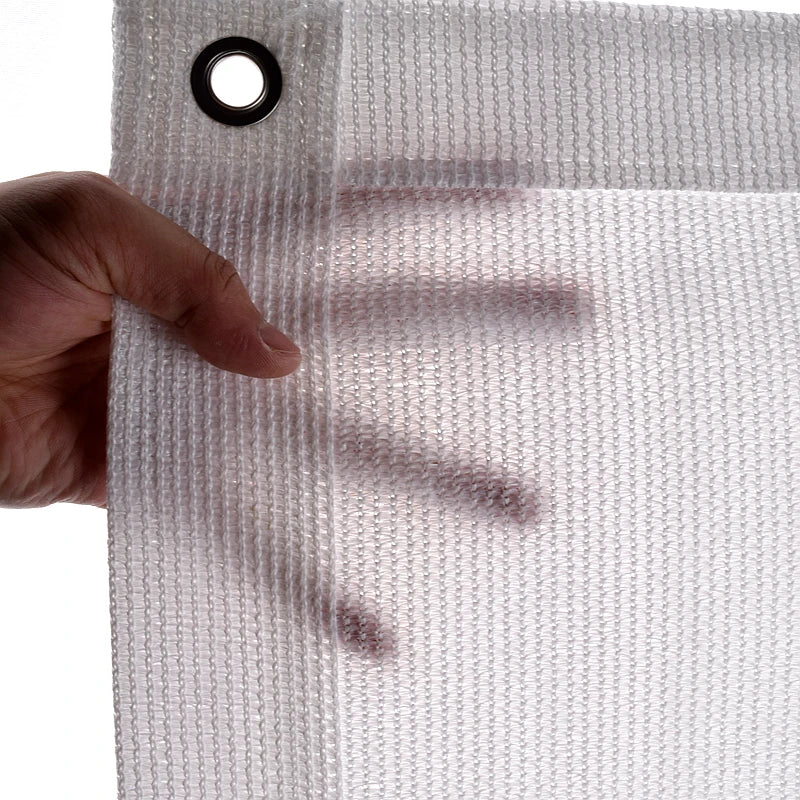 Voile d'ombrage balcon HDPE blanc