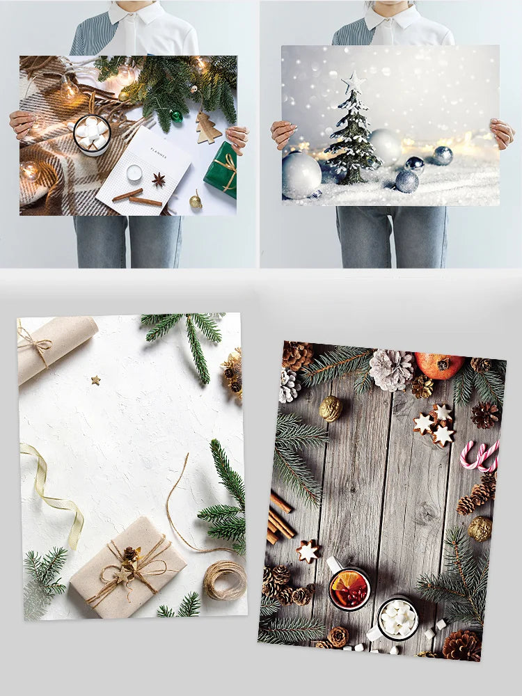 Fond photo Noël 3D double face papier