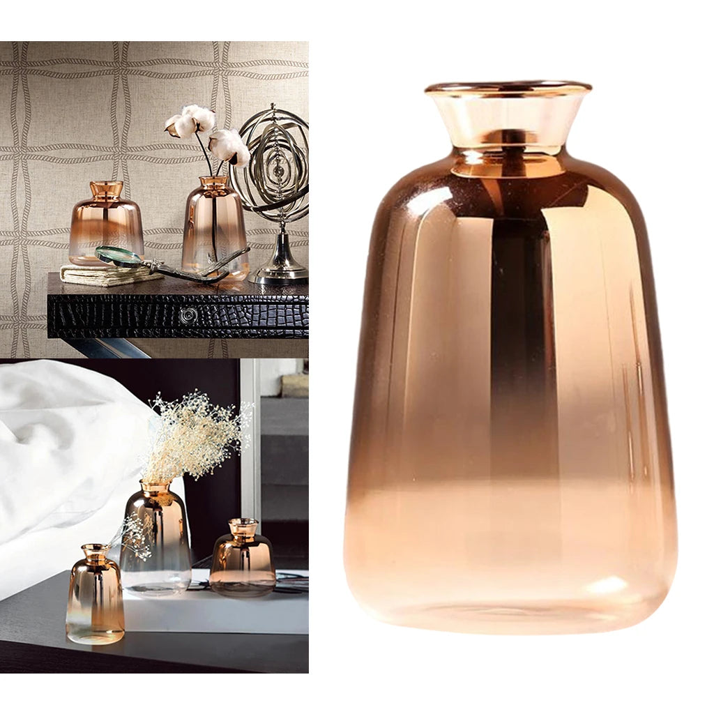 Vase de bureau en verre transparent