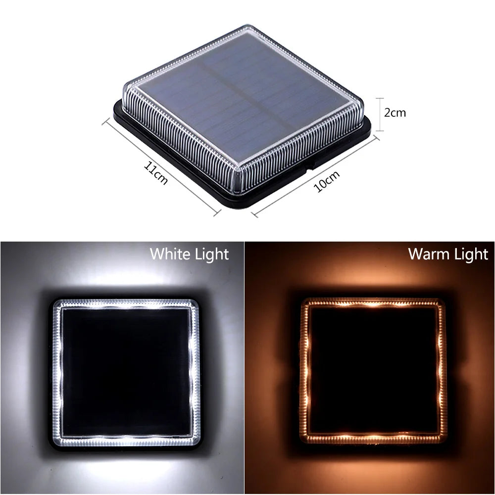 Détail de la lampe solaire avec panneau solaire intégré