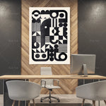 Affiche murale dans un intérieur contemporain