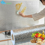 Autocollant mural cuisine résistant huile motif géométrique