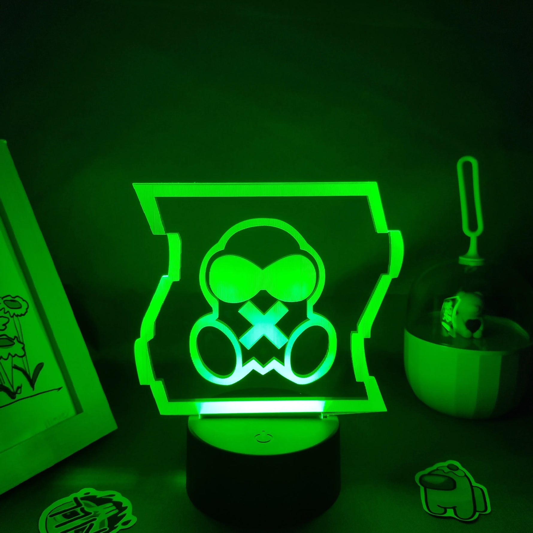 Fonction tactile de la lampe avec changement de couleur LED