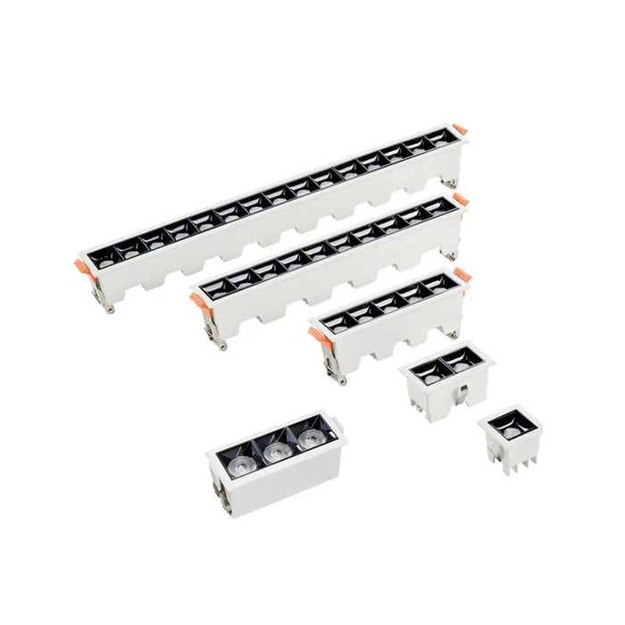 Spot LED encastrable noir à intensité réglable pour salon