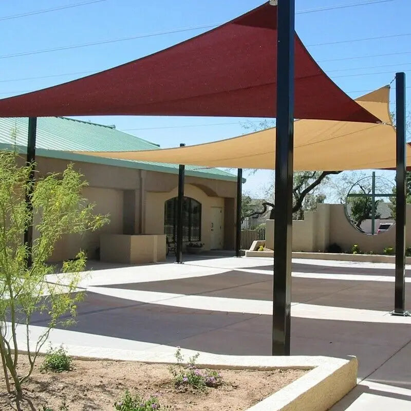 Voile d'ombrage extérieur couleur gris foncé