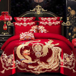 Parure complète avec housse, taies d'oreiller et drap plat