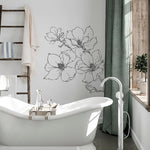 Autocollant mural nature moderne dans une chambre d'enfant