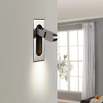 Applique murale LED blanche en rotation 360° pour salon
