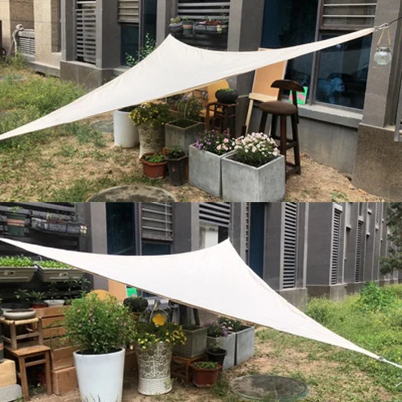 Détail du tissu polyester 300D imperméable de la voile d'ombrage