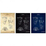 L'image montre un schéma détaillé de l'anatomie du larynx, avec des vues diagrammatiques en noir et blanc et en bleu marine sur un fond vieilli.